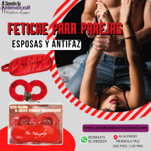 Antifaz y esposas de forro de peluche sexy